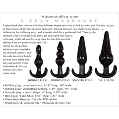 4 Piece Anal Plug Kit Black