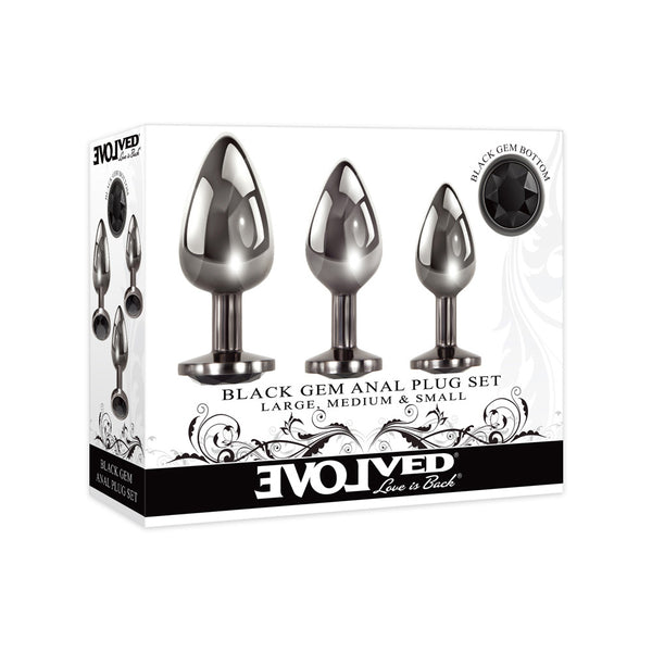 Black Gem Anal Plug Set
