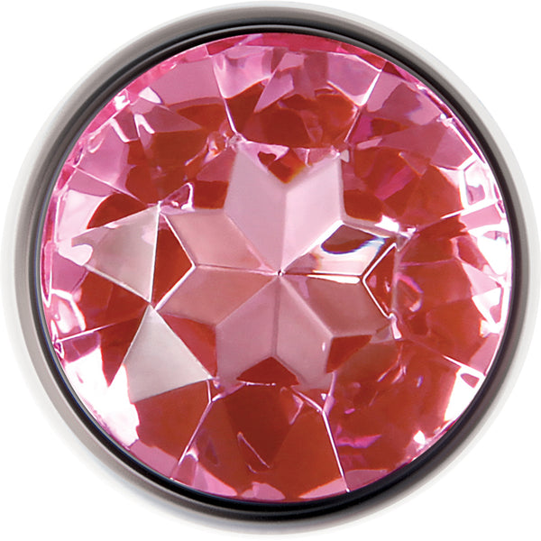 Pink Gem Glass Plug Large