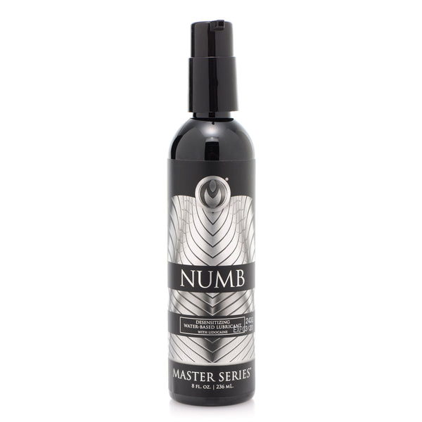 Master Series Numb Desensitizing Lubricant With Lidocaine 8 oz.