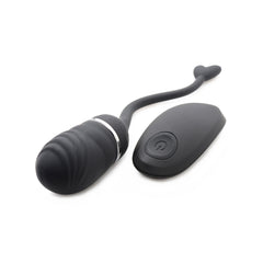 Master Series O-Bomb Rechargeable Remote Control Egg Vibrator - Black