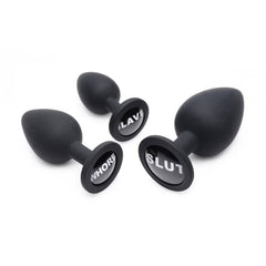 Master Series Dirty Words Silcone Anal Plug Set