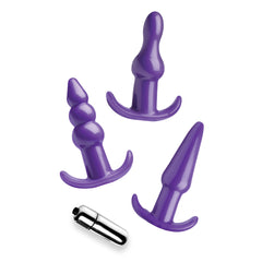 Frisky Thrill Trio Anal Plug Set Purple
