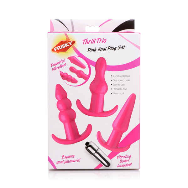 Frisky Thrill Trio Anal Plug Set Pink