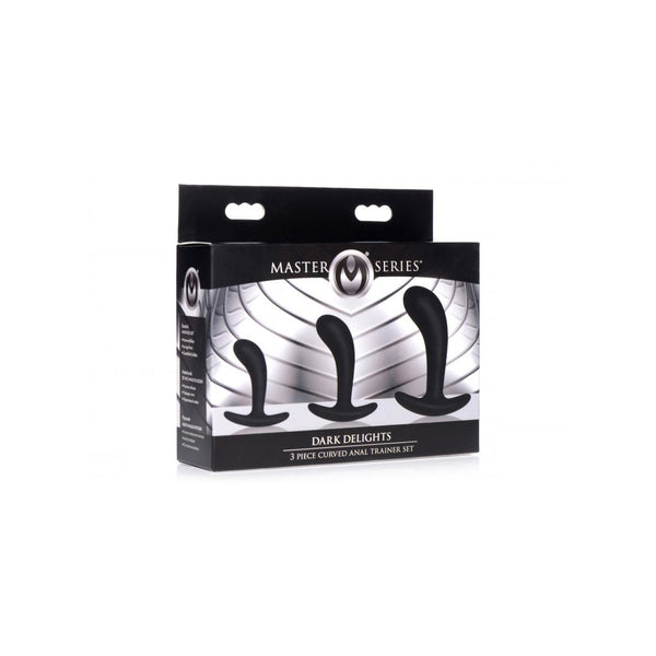 Master Series Dark Delights 3 Piece Curved Anal Trainer Set