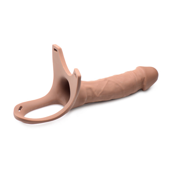 Size Matters Hollow Silicone Dildo Strap-On Flesh