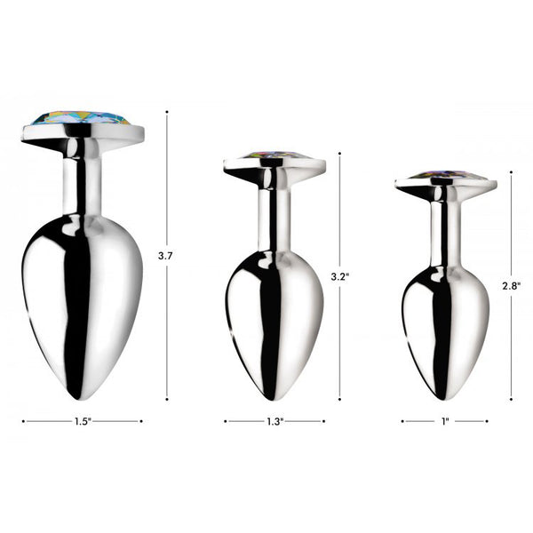 Booty Sparks Rainbow Prism Gem Anal Plug Small