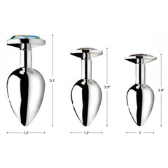Booty Sparks Rainbow Prism Gem Anal Plug Large