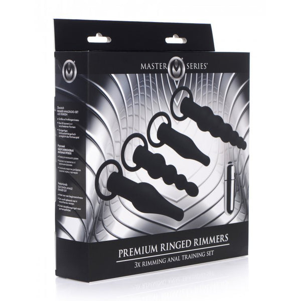 Master Series Premium Ringed Rimmers 3X Rimming Anal Training Set