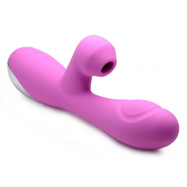 Inmi Shegasm 5 Star 10X Silicone Suction & Pulsing Rabbit Pink