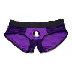 Strap U Lace Envy Pegging Set Purple/Black