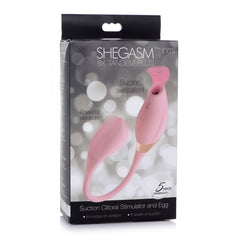 Inmi Shegasm 8X Tandem Plus Silicone Suction Clitoral Stimulator And Egg