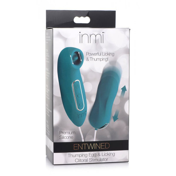 Inmi Entwined Thumping Egg & Licking Clit Stimulator