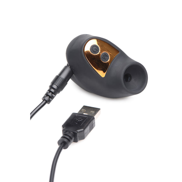 Shegasm Mini 12X Mini Silicone Clit Stimulator Black