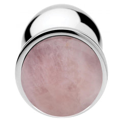 Booty Sparks Gemstones Rose Quartz Gem Large Anal Plug