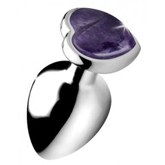 Booty Sparks Gemstones Amethyst Heart Large Anal Plug