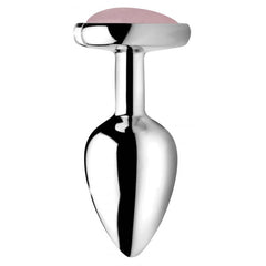 Booty Sparks Gemstones Rose Quartz Heart Small Anal Plug