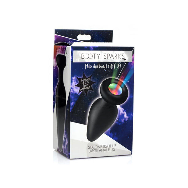 Booty Sparks Silicone Light-Up Large Anal Plug