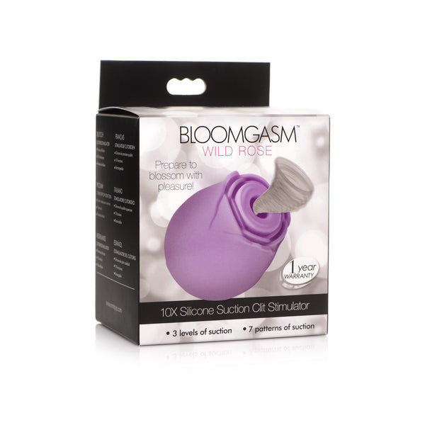 Inmi Bloomgasm Purple Rose 10X Suction Clit Stimulator