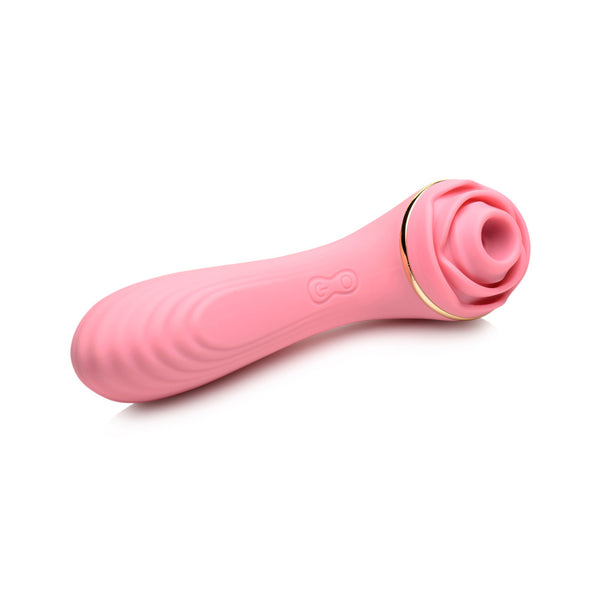 Inmi Bloomgasm Passion Petals 10X Silicone Suction Rose Vibrator Pink