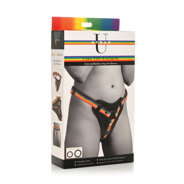 Strap U Take The Rainbow Universal Rainbow Harness