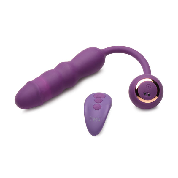 Inmi Thrust Thumper Thrusting Silicone Vibrator W/ Remote