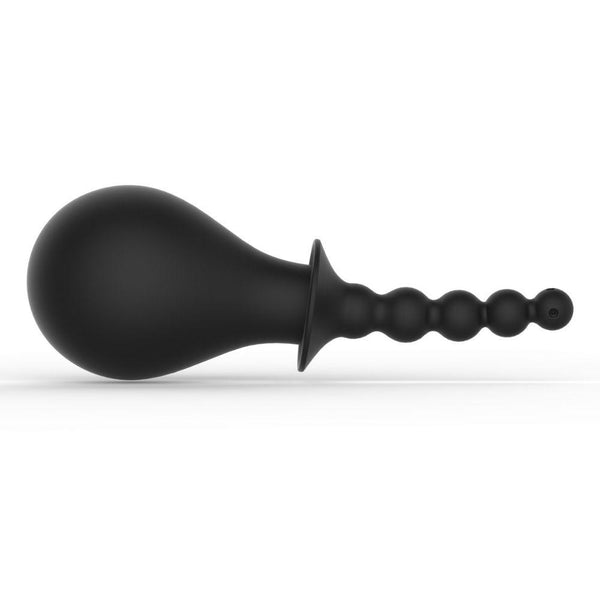 Curious Intimate Anal Cleanser Silicone Douche & Enema Black