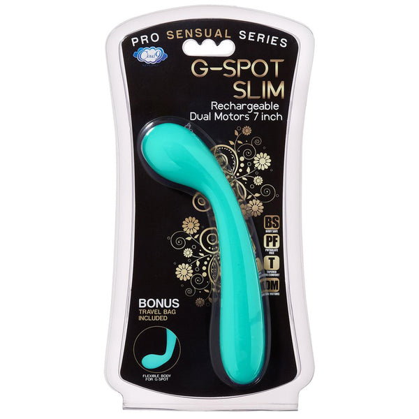Cloud 9 Rechargeable G-Spot Slim 7&quot; Dual Motors Teal