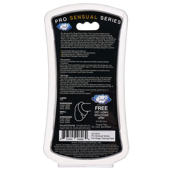 Cloud 9 Pro Rings Liquid Silicone Tires 2-Pack Black