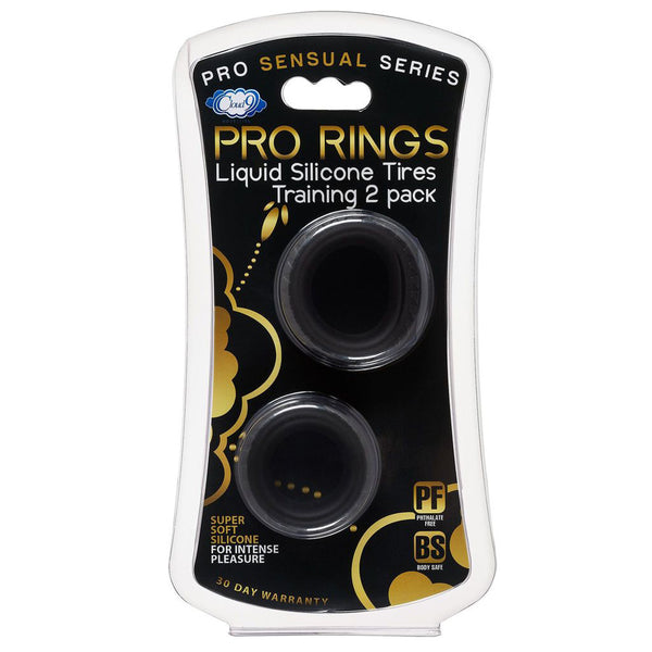 Cloud 9 Pro Rings Liquid Silicone Tires 2-Pack Black