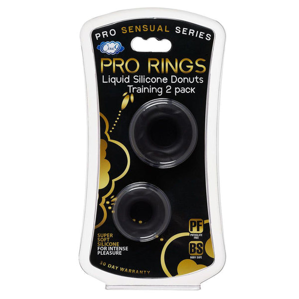 Cloud 9 Pro Rings Liquid Silicone Donuts 2-Pack Black