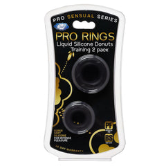 Cloud 9 Pro Rings Liquid Silicone Donuts 2-Pack Black