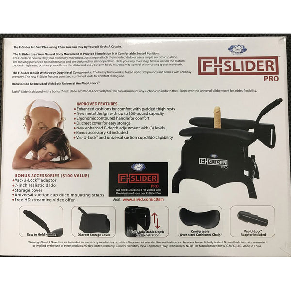 Cloud 9 F-Slider Pro Heavy Duty Self Pleasuring Chair (Net)