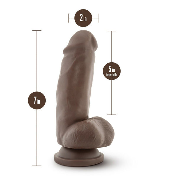 Dr. Skin Mr. Smith 7&quot; Dildo With Suction Cup Chocolate