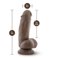 Dr. Skin Mr. Smith 7&quot; Dildo With Suction Cup Chocolate