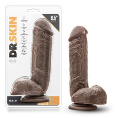 Dr.Skin Mr.D 8.5&quot; Dildo With Suction Cup Chocolate