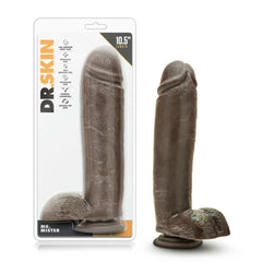 Dr. Skin Mr. Mister 10.5&quot; Dildo with Suction Chocolate
