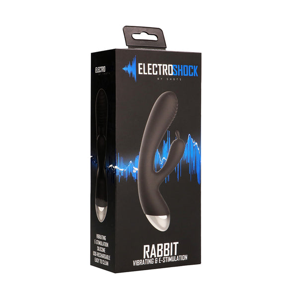 Electroshock E-Stimulation Rabbit Vibrator Black