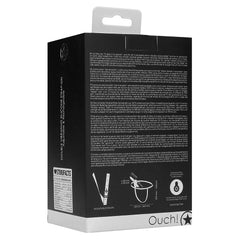 Vibrating Silicone Strap-On Adjustable Black