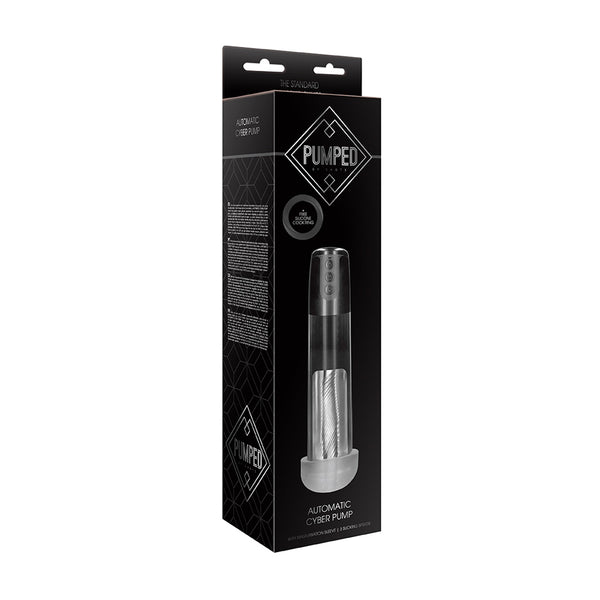Pumped Automatic Cyber Pump With Masturbation Sleeve Transparent
