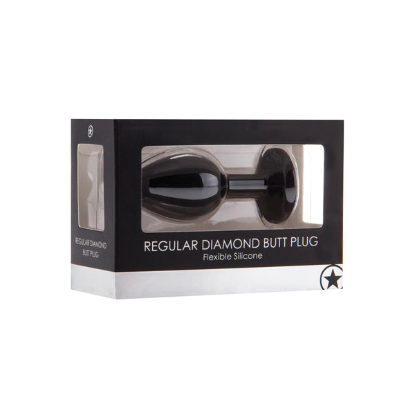 Ouch! Regular Diamond Butt Plug Black