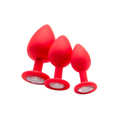 Ouch! Extra Large Diamond Butt Plug Red