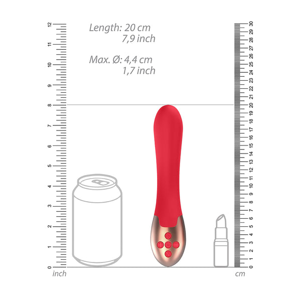 Elegance Heating Vibrator Posh Red